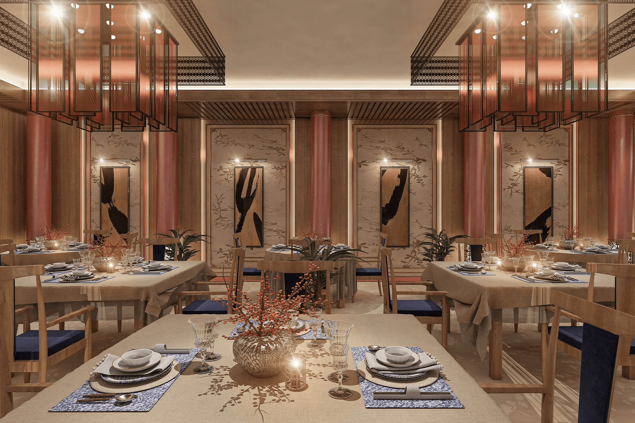 restaurant interior and kitchen fit out UAE