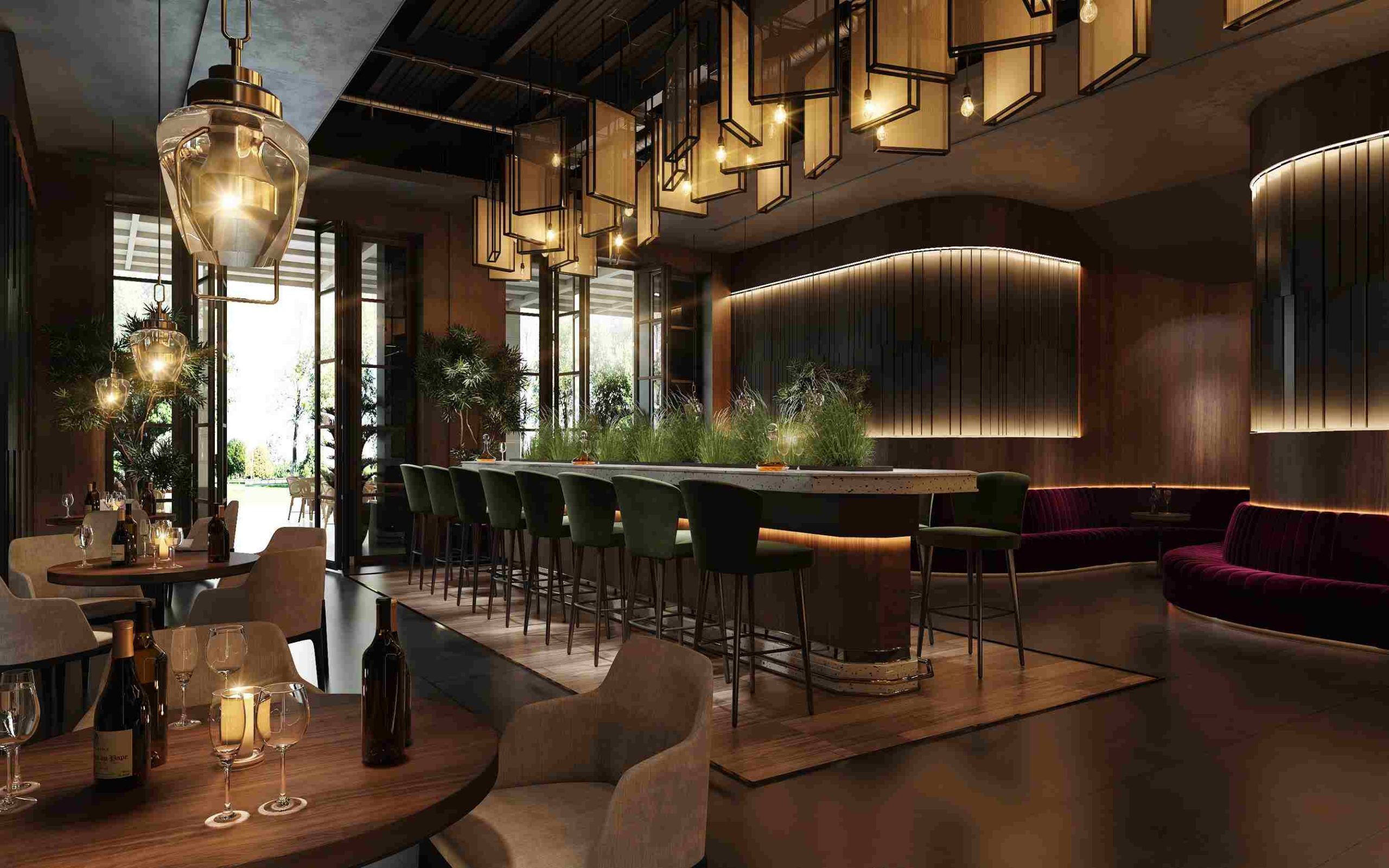 Restaurant and bar fit out in Dubai by Spazio